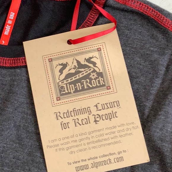 Alp-n-Rock SKI CANADA long sleeve Tee -Heather Black - Picture 10 of 14